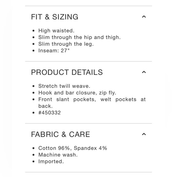 GAP High Rise Slim‎ Ankle Pant Khakis in Purple Mulberry - Picture 7 of 7